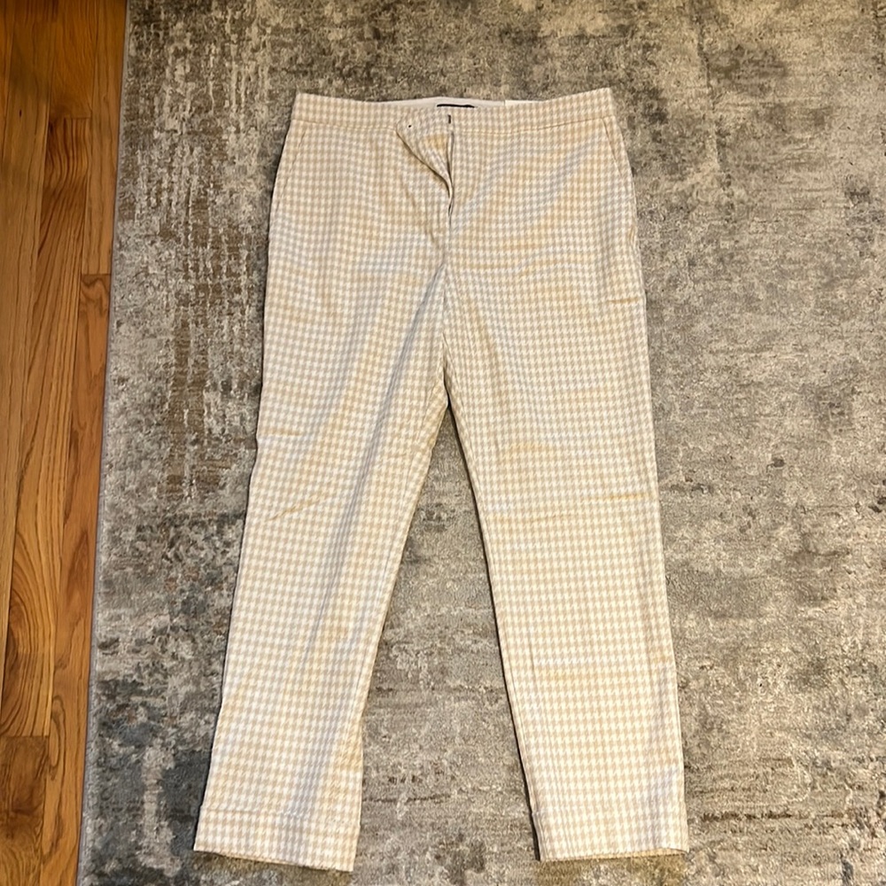 White/Tan Ann Taylor Women’s Work Pants